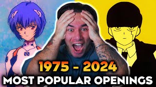 The Most Popular Anime Opening of Each Year (1975-2024) - REACTION