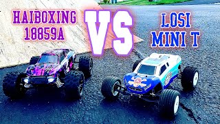 Haiboxing 18859A vs Losi Mini T brushless beat down