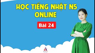 Học tiếng Nhật sơ cấp N5 Online - Bài 24 Tôi gọi Taxi cho bạn nhé