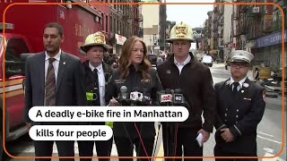 Four killed in Manhattan e-bike fire