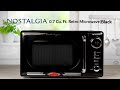 NRMO7BK6A | Nostalgia Black Retro Microwave