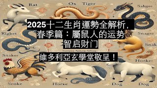 2025年十二生肖运势全解析之春季篇：属鼠人智启财门。#属鼠 #十天干 #八字  #事业运 #财运 #桃花运 #感情运 #十二地支 #十二生肖运势 #春节 #祝福 #朋友請聽好 #婚姻