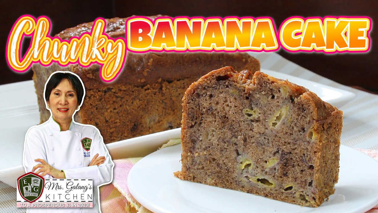 Chunky And Moist Banana Cake Best For Beginner Bakers Mrs Galang S
