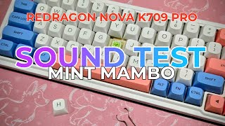 Redragon Nova K709 Pro Mint Mambo Linear Sound Test