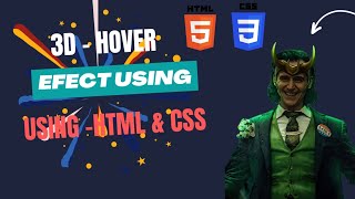 Create Stunning 3D Hover Effects with HTML & CSS - Easy Tutorial! #CSS3DHover #HTML5 #CSSTutorial