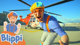 Blippi Explores a Firefighting Helicopter | Educational Videos For Kids