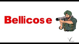 Bellicose-meaning in English and Hindi with usage