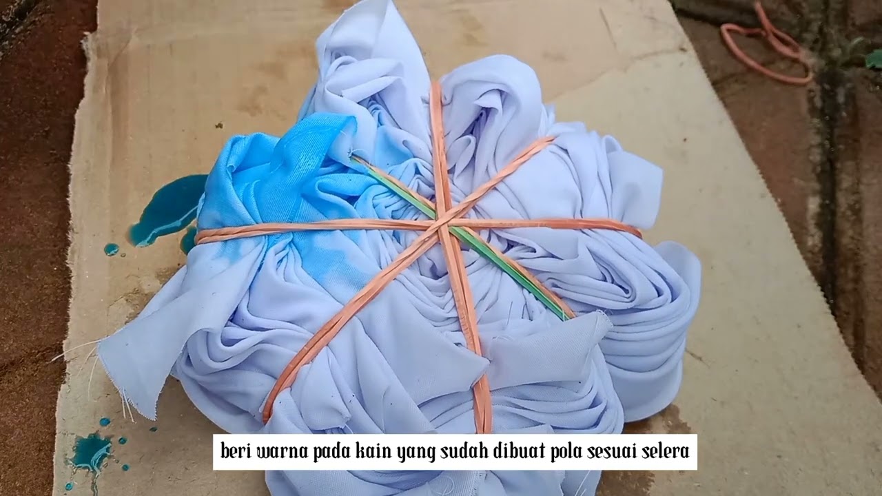 CARA MEMBUAT BATIK JUMPUTAN || TAPLAK MEJA TIE DYE - YouTube