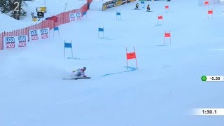 Alexis Pinturault DNF GiantSlalom after 1st place in first run Cortina d’ampezzo