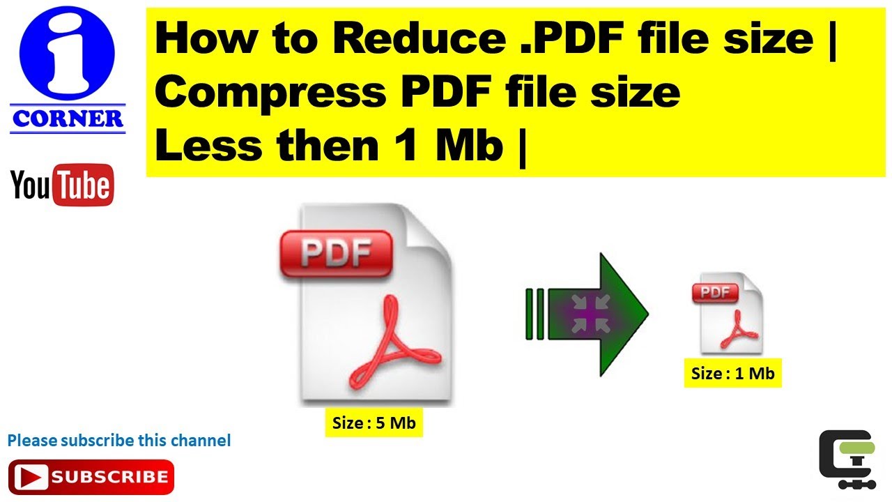 How To Reduce .PDF File Size | Compress PDF File Size Less Then 1 Mb ...