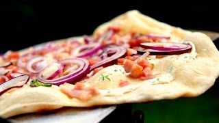 FLAMMKUCHE - TARTE FLAMBÉE - recipe - rezept - recette