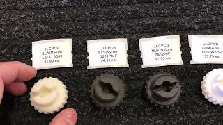 JLCPCB 3D Printing Service, Test Run, Several Materials