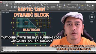 Septic tank dynamic blocks that comply with the National Plumbing Code and as per DOH AO 2019-0047