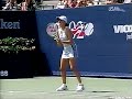 monica seles vs martina hingis 2002 us open r4 highlights