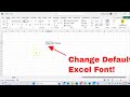 How to Change the Default Font Used When Creating New Workbooks in Microsoft Excel! #msexcel #howto