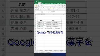 エクセルで漢字の読み方を表示させる #エクセル #エクセル関数 #エクセル便利技 #漢字の読み方