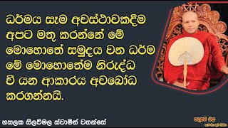 ධර්මය සෑම අවස්ථාවකදීම අපට මතු කරන්නේ.2488Ven Hasalaka Seelawimala Thero