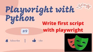#9 Playwright with Python | Create first script | fill and click methods