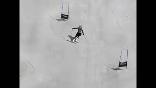 Cambridge University ski team member Eglė Augustaitytė GS training in Saas-Fee Summer 2021