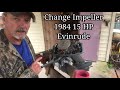 Replace Impeller 1984 15 HP Evinrude Vintage Motor Repair & Service