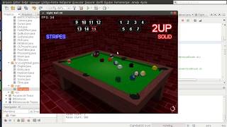 Java [AI / 2D Physics / 3D View] Game from scratch - Eight Ball Pool Game