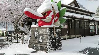 京都市内で雪、大原や鞍馬は銀世界（2024年3月21日、京都市左京区）