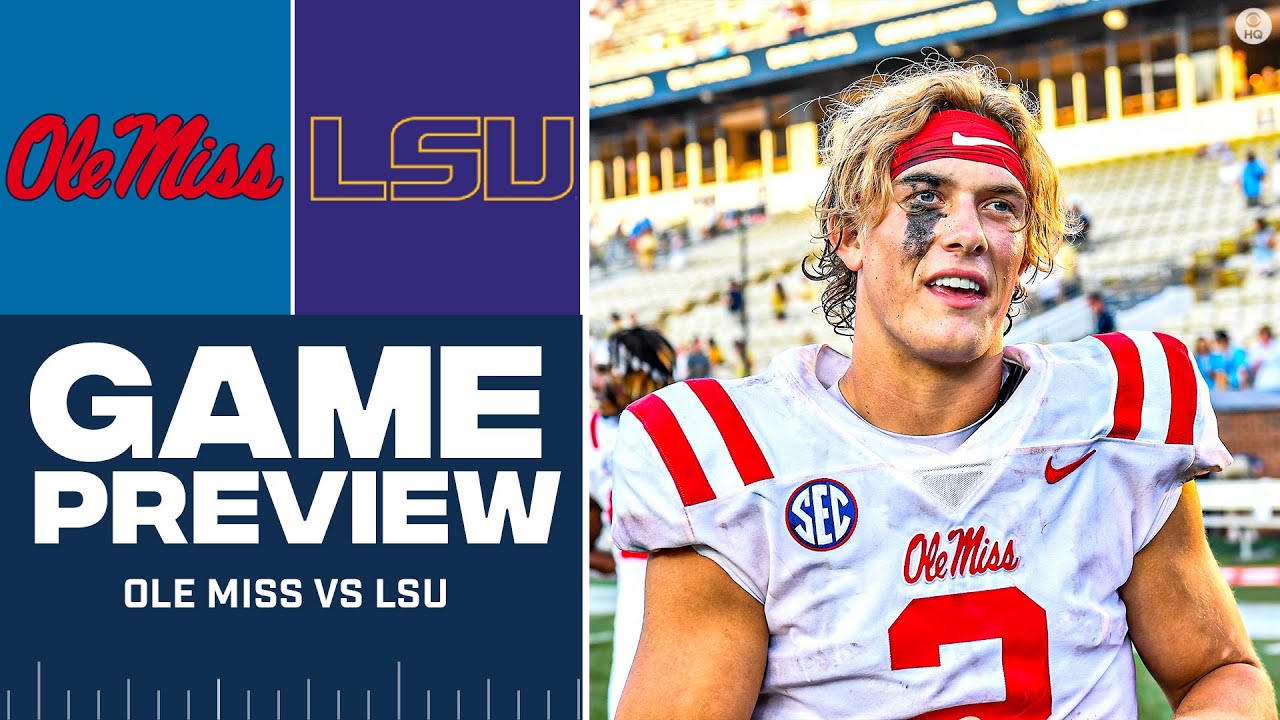 SEC Game Of The Week: No. 7 Ole Miss Vs LSU [FULL GAME PREVIEW] I CBS ...