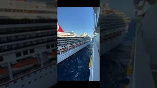 Accident with the ship. Carnival Glory vs Carnival Legend. Collision of Ships. Boat fails.
