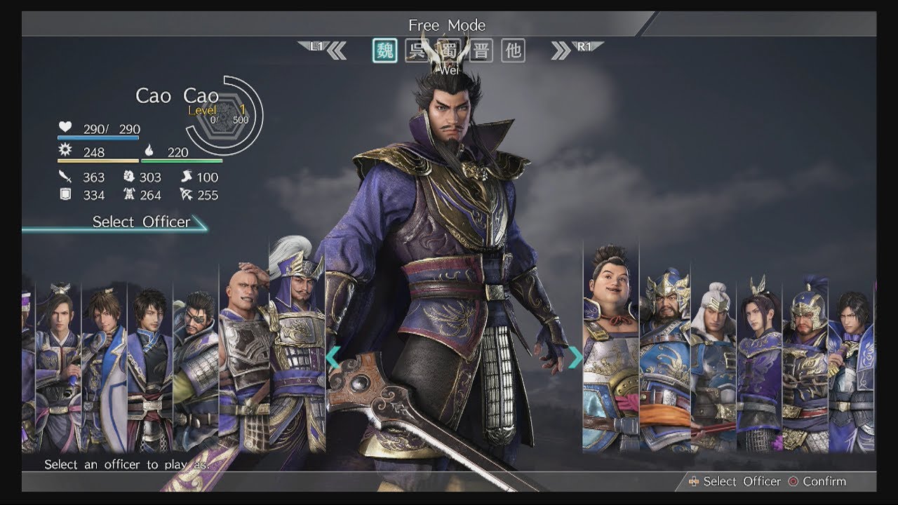 Dynasty Warriors 9 - ALL 90 Playable Characters Selection Showcase With ...