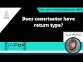 Does constructor have return type (Core Java Interview Question #176)
