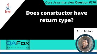 Does constructor have return type (Core Java Interview Question #176)
