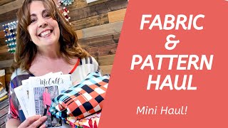 Mini FABRIC \u0026 PATTERN HAUL ~ Sewing \u0026 Shopping While in #isewlation