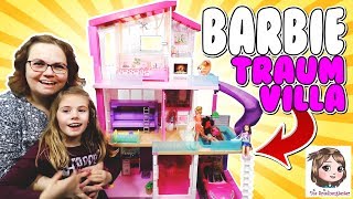 BARBIE TRAUMVILLA MIT RUTSCHE UND POOL 💖 Mega Spielspaß für Hannahs Puppen in Barbies neuem Haus