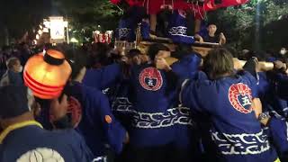 ⛩ 五條 2022年 令和4年10月14日 枚岡神社秋郷祭 宵宮 宮出 五條太鼓台