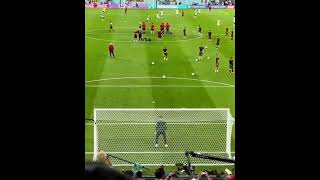 Cristiano Ronaldo warm up match vs ghana fifa world cup 2022 Amazing goal long shot tribune view