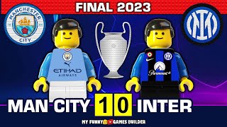 Champions League Final 2023 • Manchester City vs Inter 1-0 🏆 All Goals & Highlights in Lego Football