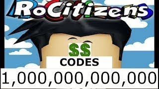 2019 Codes For Money On Roblox Rocitizens