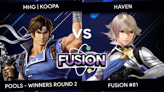 Fusion #81 - MHG Koopa (Richter) vs Haven (Corrin) - Pools - Winners Round 2