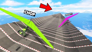 GTA 5 IMPOSSIBLE SUPER WIDE MEGA RAMP CHALLENGE WITH CHOP