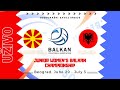 Junior Women`s Balkan Championship, Beograd: North Macedonia - Albania 2:3