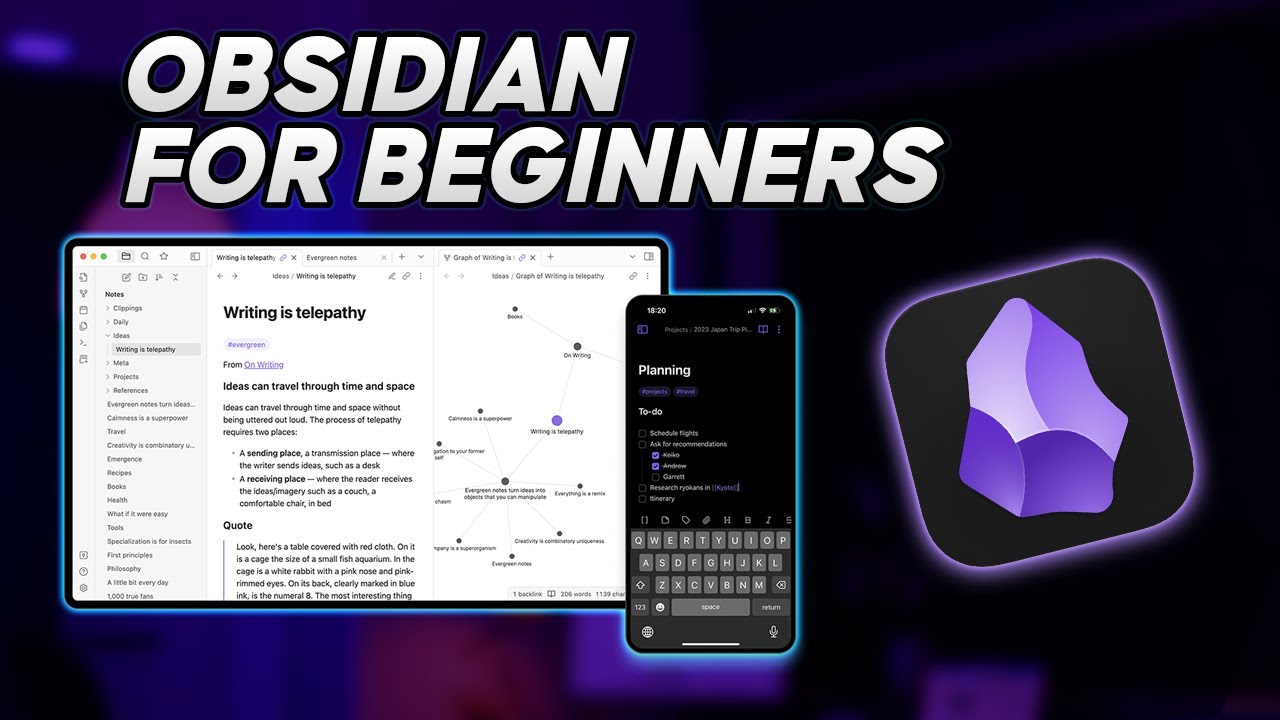 Obsidian For Beginners Complete Guide Youtube