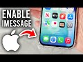 How To Enable iMessage On iPhone - Step By Step