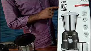 orpat mixer grinder 1600 watt Professional 2.15 HP