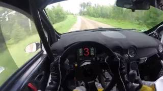 Rally Driving POV helmet cam Flat Out Chris Ingram Opel Adam