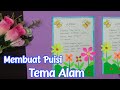 Cara Membuat Puisi / Menghias Puisi Dengan Kertas Origami / Puisi Tema Alam