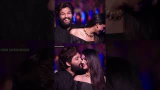 Allu Arjun Kissing His Wife Sneha Reedy |Allu Arjun Sneha Reddy Romantic Moment |#pushpa2