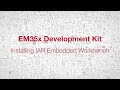 training em35x development kit setup incl. thread