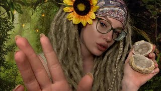 ASMR Hippie “Blue” Does Your ENERGETIC Makeup