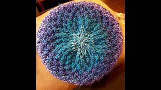 Easy Decreased Flat Drawstring Gathered Bind Off for Loom Knit Hats