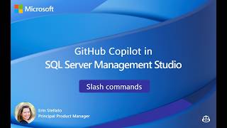 GitHub Copilot in SSMS: Slash commands